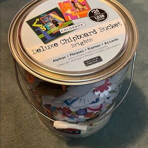 Vintage Y2K Scrapbooking Colorbök Deluxe Chipboard Bucket Brights 1k pieces
